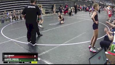 89 lbs Finals (8 Team) - Ava Brady, Utah vs Harper Gibson, South Dakota Lightning