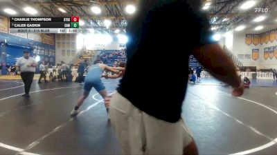 215 Blue Semifinal - Charlie Thompson, Bartram Trail H.S. vs Caleb Gaskin, Camden