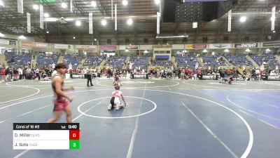 120 lbs Consi Of 16 #2 - Dylan Miller, Gladiator Wr Ac vs Jason Soto, Pueblo East