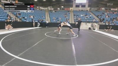 138 lbs Quarterfinal - Tiara Majer, Bellevue vs Anna Spencer, Wayland Baptist University