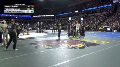 190 lbs Consi Of 8 #2 - Danny Frailey, Trabuco Hills (SS) vs Dominic Dotson, Poway (SD)