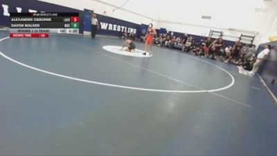133 lbs Round 1 (4 Team) - Alexander Osborne, Lassen College vs Davon Walker, Mission College