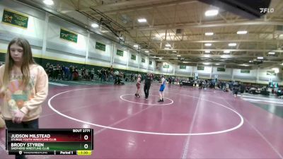 90 lbs 7th Place Match - Judson Milstead, Sturgis Youth Wrestling Club vs Brody Styren, Shepherd Wrestling Club