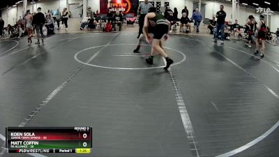 115 lbs Round 3 (4 Team) - Koen Sola, Junior Terps Xpress vs Matt Coffin, PA Alliance