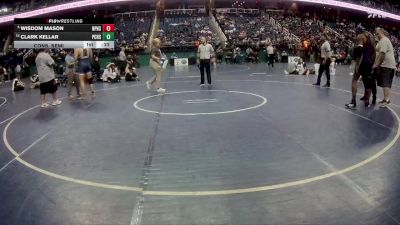 2A 190 lbs Cons. Semi - Wisdom Mason, North Pitt High School vs Clark Kellar, Pasquotank County High School