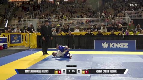 Koltyn Carrie Sugrue vs Maite Rodrigues Freitas 2025 Pan Kids Jiu-Jitsu IBJJF Championship