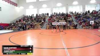 138 lbs Champ. Round 3 - Markis Duffy, Coastal Academy vs David Martinez, Castle Park