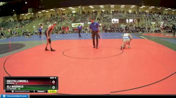 162 lbs Quarterfinals (8 Team) - Eli Bisenius, La Grande vs Devyn Lobdell, Mazama