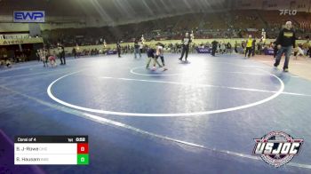 70 lbs Consi Of 4 - Boone Jolley-Rowe, Chickasha Youth Wrestling vs Bentley Hausam, Independent