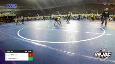 70 lbs Consi Of 4 - Boone Jolley-Rowe, Chickasha Youth Wrestling vs Bentley Hausam, Independent