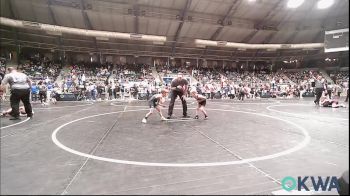 52 lbs Round Of 32 - Orion Lewis, Sperry Wrestling Club vs Riggs Smith, Bartlesville Wrestling Club