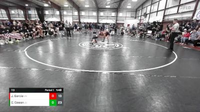 113 lbs Round 5 (8 Team) - Crue Cowan, Juab vs Joshua Garcia, Uintah