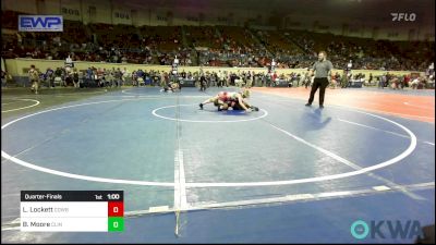 126 lbs Quarterfinal - Loyalty Lockett, Cowboy Wrestling Club vs Baylor Moore, Clinton Youth Wrestling