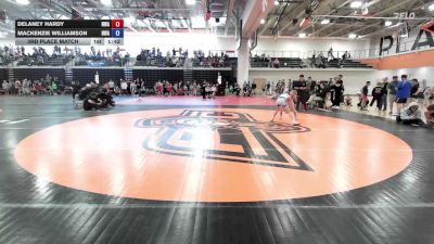 75-80 lbs 3rd Place Match - Delaney Hardy, Nebraska Wrestling Academy vs Mackenzie Williamson, Nebraska Wrestling Academy