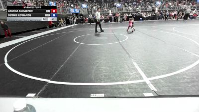 37.4-40.4 lbs Quarterfinal - Ayarra Schaefer, King Select vs Sydnie Edwards, Mountain Home Flyers