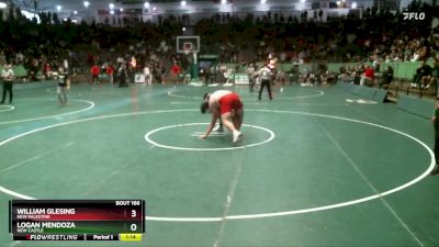 285 lbs Quarterfinal - William Glesing, New Palestine vs Logan Mendoza, New Castle