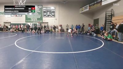 44 lbs Round 1 - Annabelle Hernandez, Newton Wrestling Club vs Gabriella Roth, Outlaw Wrestling Club