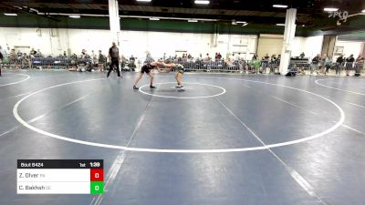 80 lbs Round Of 16 - Zavier Olver, PA vs Cody Bakhsh, DE