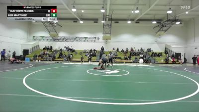 165 lbs Quarterfinal - Matthew Flores, Rio Hondo vs Leo Martinez, East Los Angeles College