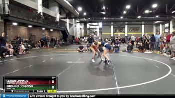 124 lbs Round 2 (6 Team) - Breanna Johnson, BVWC vs Corah Linnaus, Nebraska Vipers Gold