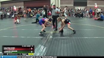 91 lbs Cons. Round 3 - Landon Hegler, Team Palmetto vs Aaliyah Svec, Spatola Wrestling