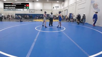 142 lbs Cons. Round 4 - Deacon Hertel, Clovis North vs Erik Hartman, Anderson