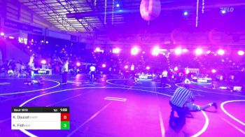 130 lbs Quarterfinal - Kelton Doucet, Kansas Young Guns WC vs Kyler Fish, Mat Rats Rebooted