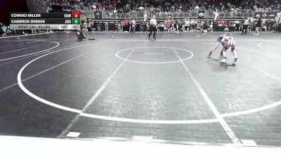 64 lbs Consi Of 8 #2 - Conrad Miller, Shawnee Takedown Club vs Cameron Breese, Jaguar WC