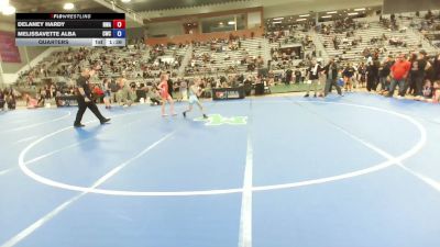 69-78 lbs Quarters - Delaney Hardy, Nebraska Wrestling Academy vs Melissavette Alba, Cowboy Wrestling Club