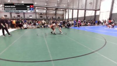 U14 FK - 120 lbs Champ. Round 1 - BRAVEN LLOYD, Cashmere Wrestling Club vs Roman Boos, Thurston County Wrestling Club