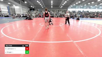 145 lbs Round Of 64 - David Lehmann, MA vs James Singer, FL