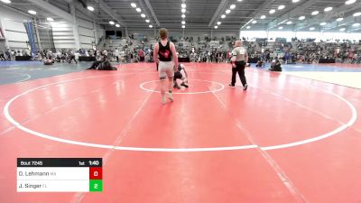 145 lbs Round Of 64 - David Lehmann, MA vs James Singer, FL