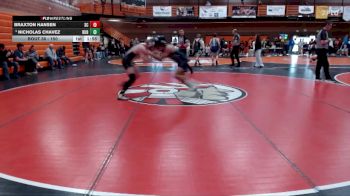 150 lbs Champ. Round 2 - Braxton Hansen, Spring Creek vs Nicholas Chavez, Burley