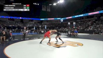 215 lbs Consolation - Wes Burford, Oakdale (SJ) vs Brock Rios, Frontier (CS)