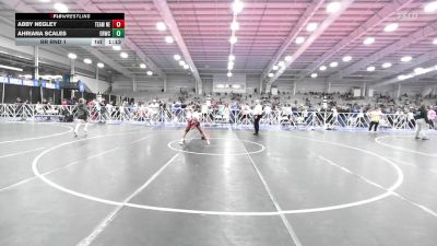 114 lbs Rr Rnd 1 - Abby Negley, Team Nebraska vs Ahriana Scales, East Rowan Wrestling Club