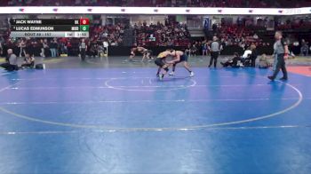 157 lbs Quarterfinal - Jack Wayne, Bishop Kelly vs Lucas Edmunson, Middleton