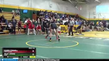 144 lbs Champ. Round 2 - Kasen Cornell, PORT CLINTON vs Riley Atkins, AVON