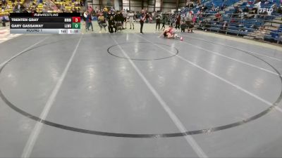 157 lbs Round 1 - Gary Gassaway, Lander Legacy Wrestling Club vs Trenten Gray, Moorcroft Mat Masters