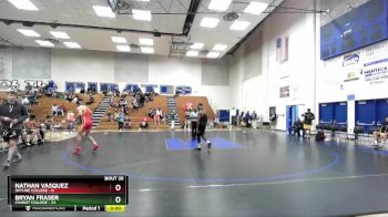 157 lbs Placement Matches (16 Team) - Nathan Vasquez, Skyline College vs Bryan Fraser, Chabot College