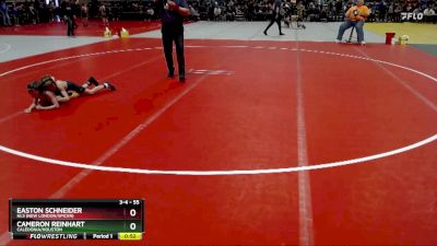 55 lbs Cons. Round 1 - Easton Schneider, NLS (New London/Spicer) vs Cameron Reinhart, Caledonia/Houston