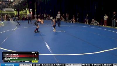 95 lbs Round 4 - Sawyer Webb, No Nonsense Wrestling vs Geno Reuvers, Pinnacle