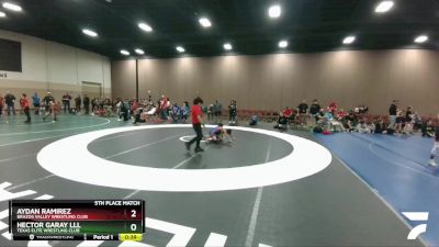 58 lbs 5th Place Match - Aydan Ramirez, Brazos Valley Wrestling Club vs Hector Garay Lll, Texas Elite Wrestling Club