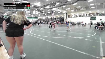 150 lbs Cons. Round 2 - Jacob McCrary, Heritage High School vs Cannon Klukvin, Kansas City Training Center