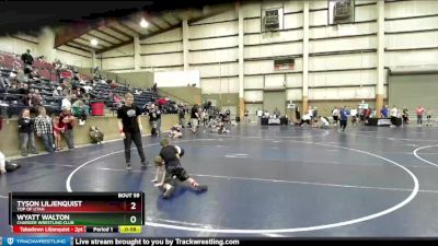 62 lbs Round 2 - Tyson Liljenquist, Top Of Utah vs Wyatt Walton, Charger Wrestling Club