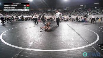 52 lbs Final - Danielle Clifford, Garage Dawgs vs Aspen Shelton, Team Tulsa Wrestling Club
