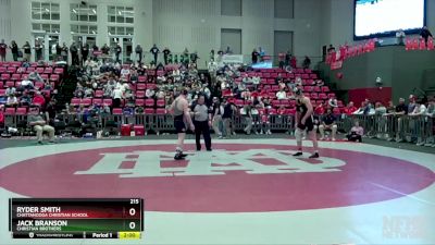 215 lbs Semifinal - Jack Branson, Christian Brothers vs Ryder Smith, Chattanooga Christian School