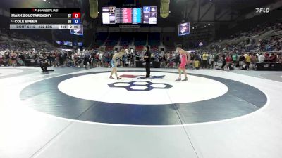 132 lbs Cons. Sub-rd Of 64 - Mark Zolotarevsky, CT vs Cole Speer, OH