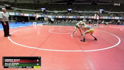 120 lbs Quarters & Wb (16 Team) - Rylan Goggin, West Deptford vs Andrew Soule, Canon-McMillan