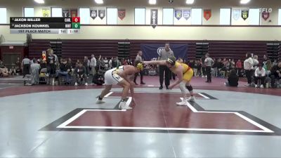 175 lbs 1st Place Match - Jaxon Miller, Carlisle vs Jackson Kounkel, Hinton