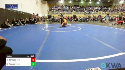 110 lbs Consolation - Reagan Johnson, Cowboy Wrestling Club vs Karmony Pearson, Madill Takedown